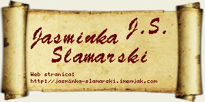 Jasminka Slamarski vizit kartica